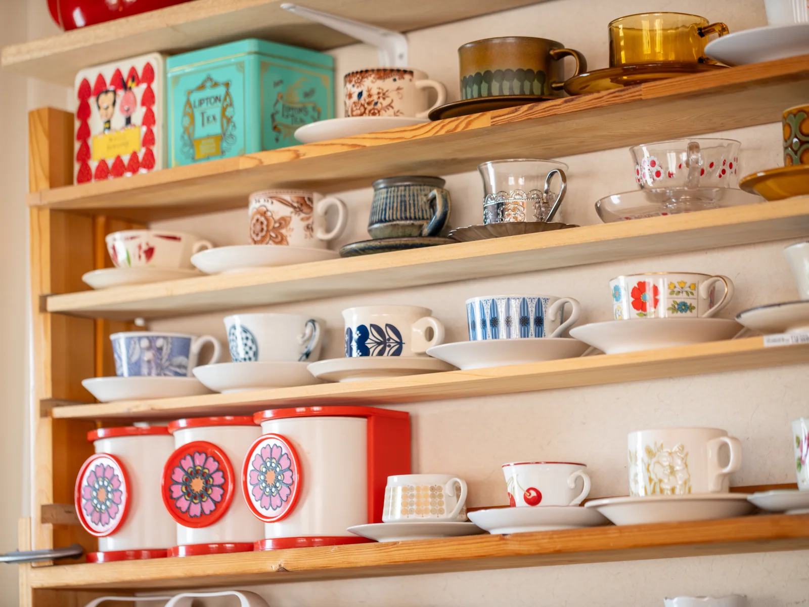 Cups in the cupboard